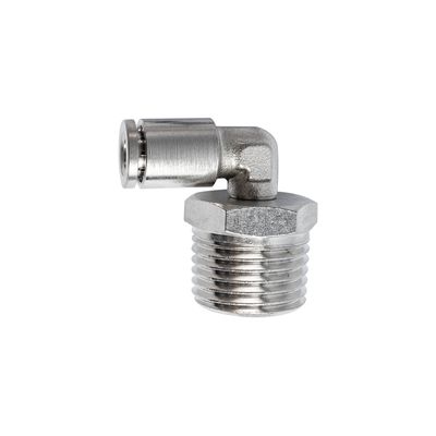 Metal Pu Fitting Elbow 6mm 1/2' M